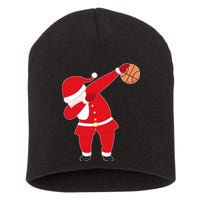 Basketball Dabbing Santa Short Acrylic Beanie