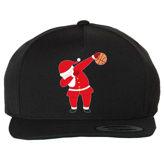 Basketball Dabbing Santa Wool Snapback Cap