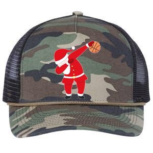 Basketball Dabbing Santa Retro Rope Trucker Hat Cap