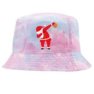 Basketball Dabbing Santa Tie-Dyed Bucket Hat