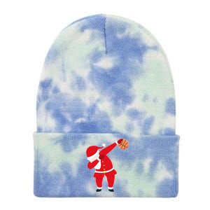 Basketball Dabbing Santa Tie Dye 12in Knit Beanie