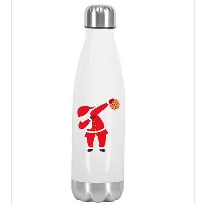 Basketball Dabbing Santa Stainless Steel Insulated Water Bottle