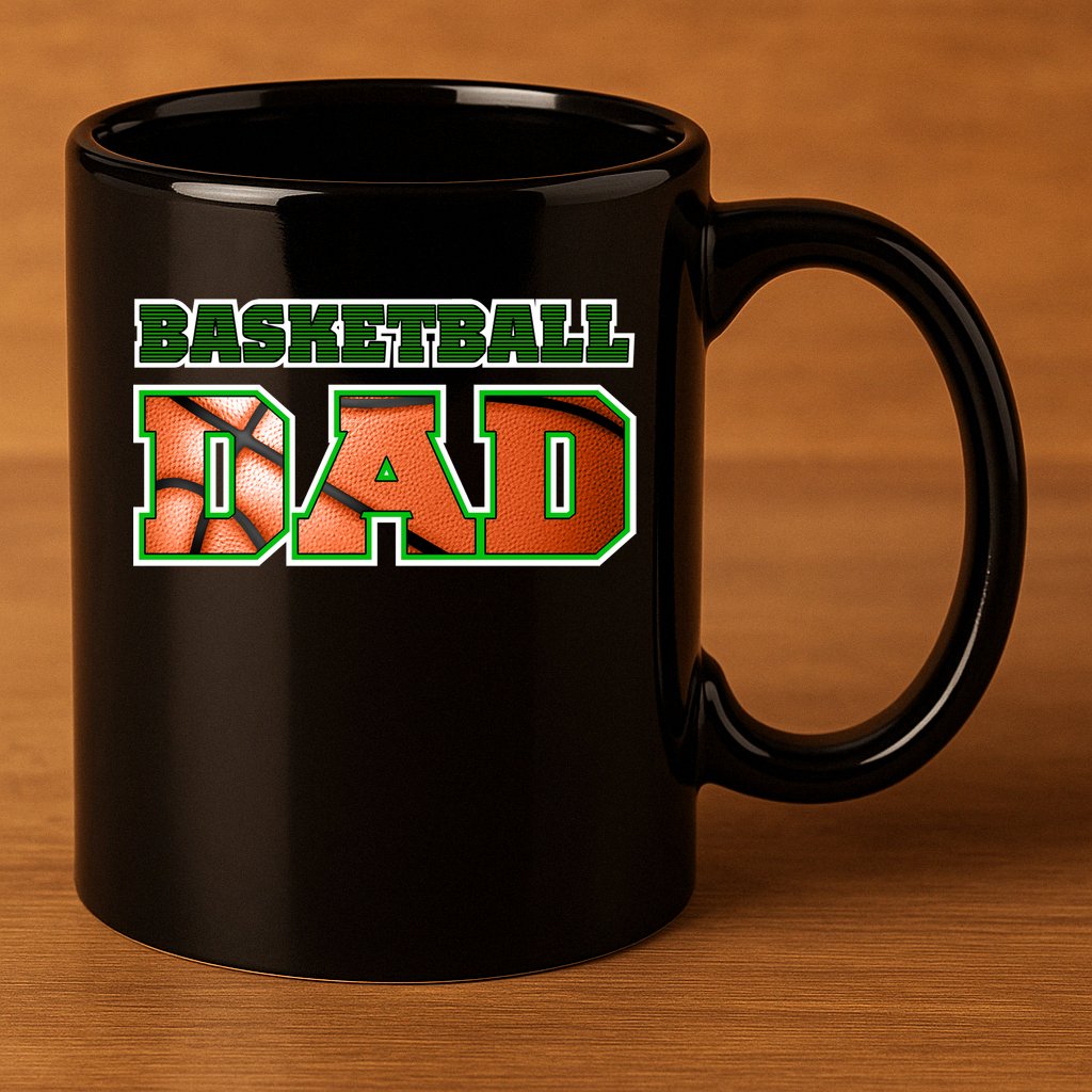 Basketball Dad 11oz C Handle Ceramic Mug