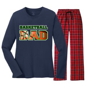 Basketball Dad Women's Long Sleeve Flannel Pajama Set 