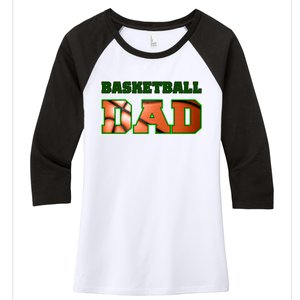 Basketball Dad Women's Tri-Blend 3/4-Sleeve Raglan Shirt