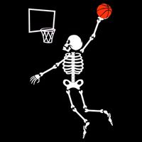 Basketball Dunking Skeleton City Backpack
