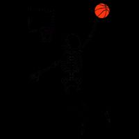 Basketball Dunking Skeleton Mug