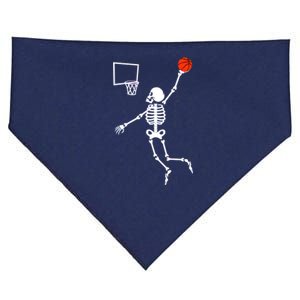 Basketball Dunking Skeleton USA-Made Doggie Bandana