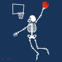 Basketball Dunking Skeleton Beanie