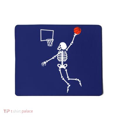 Basketball Dunking Skeleton Mousepad