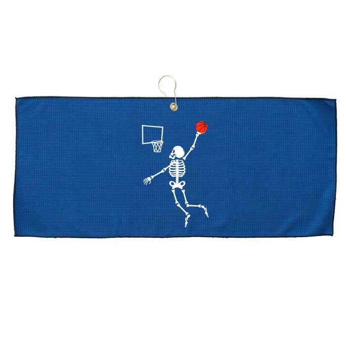 Basketball Dunking Skeleton Large Microfiber Waffle Golf Towel