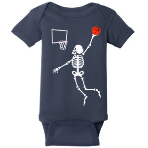 Basketball Dunking Skeleton Baby Bodysuit