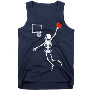 Basketball Dunking Skeleton Tank Top