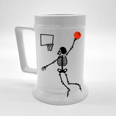 Basketball Dunking Skeleton Beer Stein