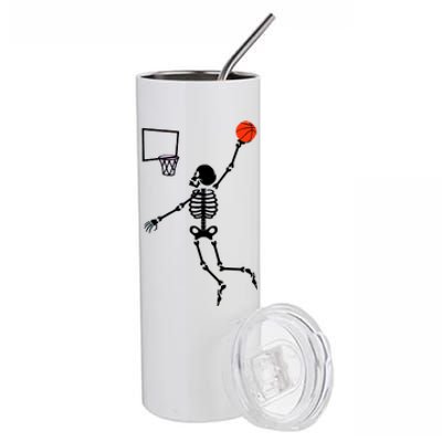 Basketball Dunking Skeleton Stainless Steel Tumbler