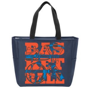 Basketball Equipment Zip Tote Bag