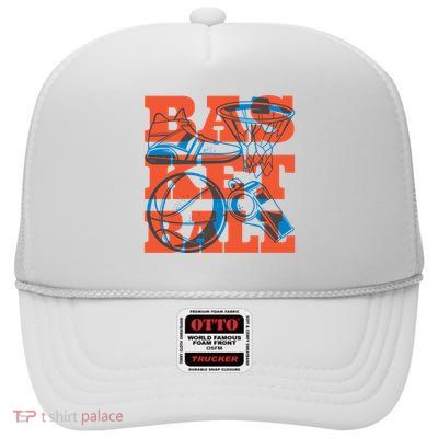 Basketball Equipment High Crown Mesh Back Trucker Hat