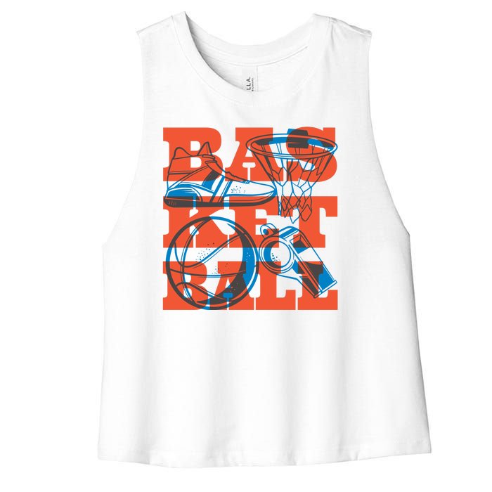 Basketball Equipment Women's Racerback Cropped Tank