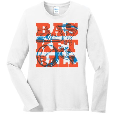 Basketball Equipment Ladies Long Sleeve Shirt