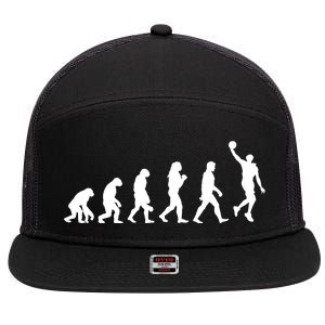 Basketball Evolution 7 Panel Mesh Trucker Snapback Hat