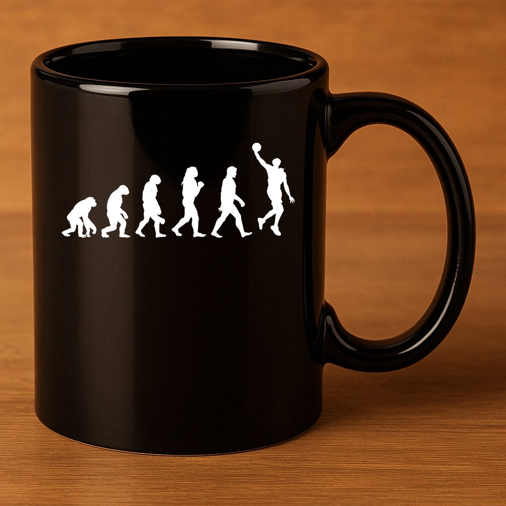 Basketball Evolution 11oz C Handle Ceramic Mug