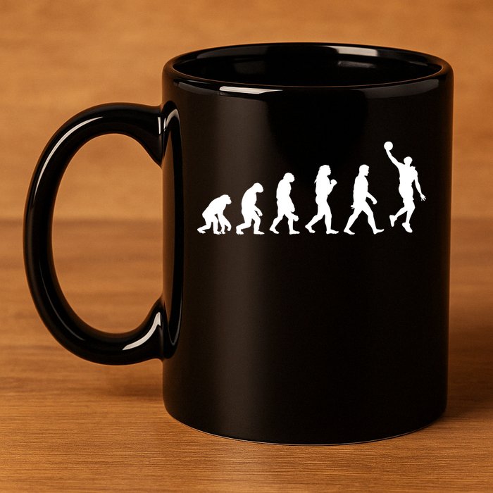 Basketball Evolution 11oz C Handle Ceramic Mug