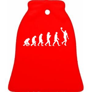 Basketball Evolution Ceramic Bell Ornament