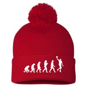 Basketball Evolution Pom Pom 12in Knit Beanie