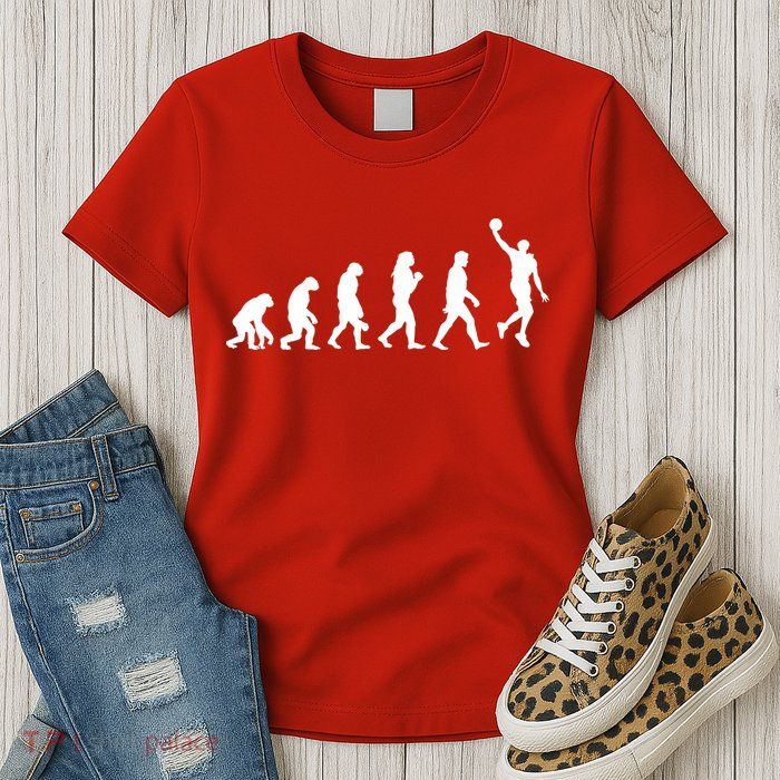 Basketball Evolution Womens T-Shirt