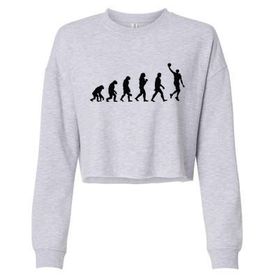 Basketball Evolution Cropped Pullover Crew