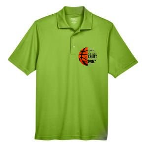 Basketball Faith All Things Through Christ Men's Origin Performance Pique Polo