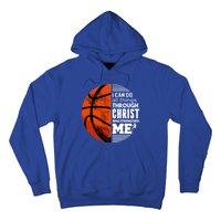 Basketball Faith All Things Through Christ Hoodie