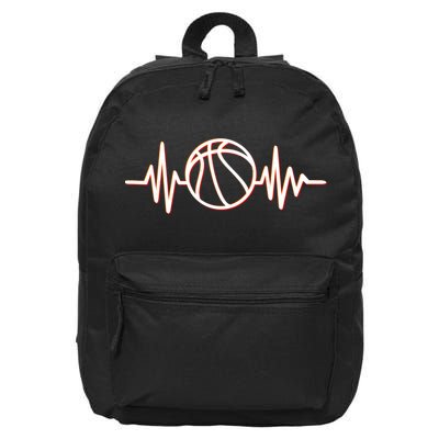 Basketball Heartbeat 16 in Basic Backpack