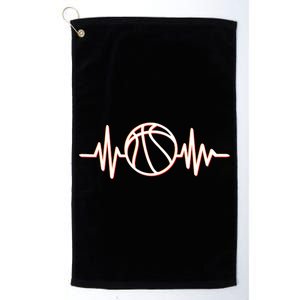 Basketball Heartbeat Platinum Collection Golf Towel