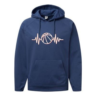 Basketball Heartbeat Performance Fleece Hoodie