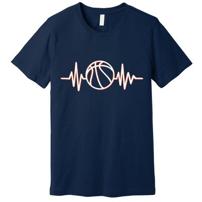 Basketball Heartbeat Premium T-Shirt