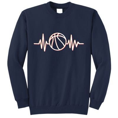 Basketball Heartbeat Tall Sweatshirt