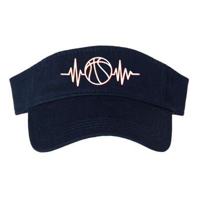 Basketball Heartbeat Valucap Bio-Washed Visor