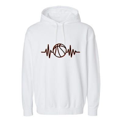 Basketball Heartbeat Garment-Dyed Fleece Hoodie