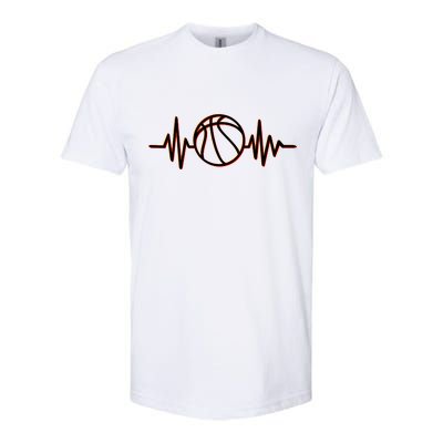 Basketball Heartbeat Softstyle CVC T-Shirt