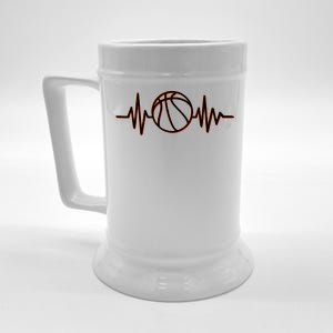 Basketball Heartbeat Beer Stein