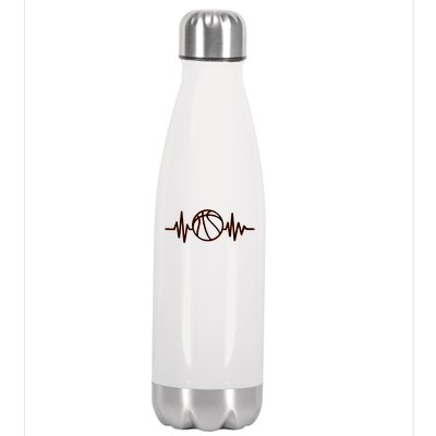 Basketball Heartbeat Stainless Steel Insulated Water Bottle