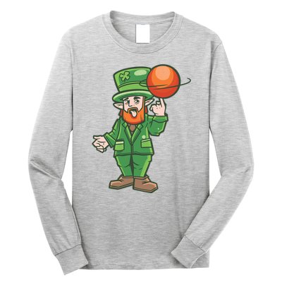 Basketball Leprechaun Long Sleeve Shirt