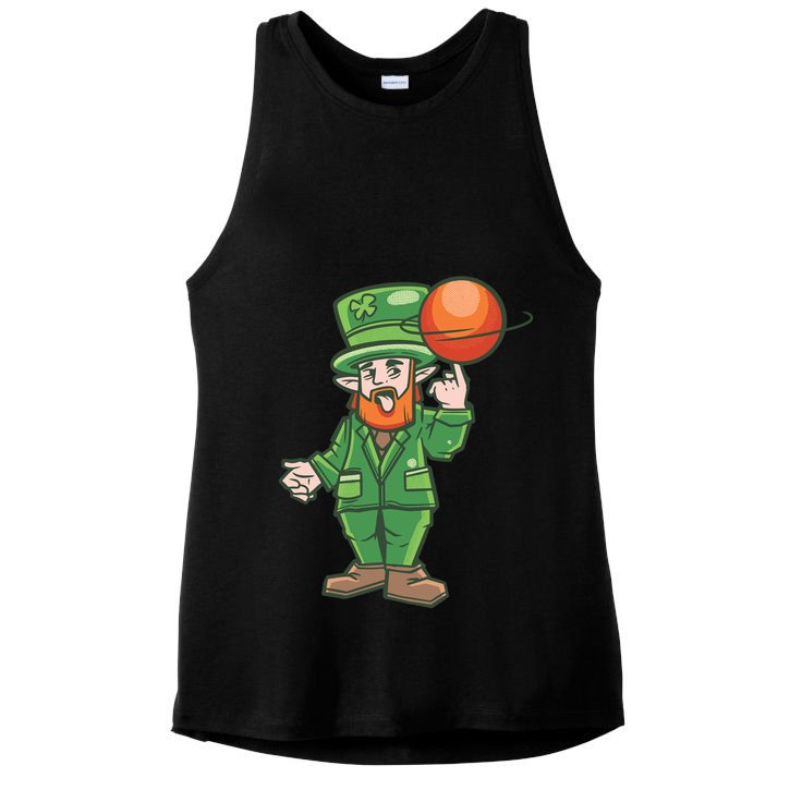 Basketball Leprechaun Ladies PosiCharge Tri-Blend Wicking Tank