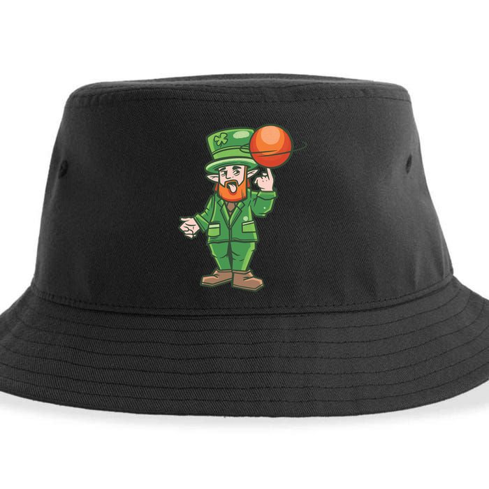 Basketball Leprechaun Sustainable Bucket Hat