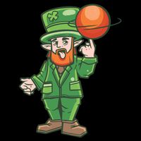 Basketball Leprechaun Sustainable Bucket Hat