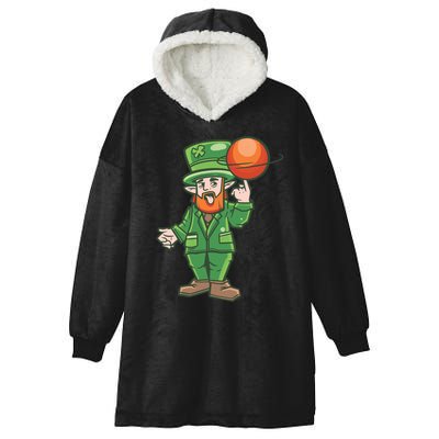 Basketball Leprechaun Hooded Wearable Blanket