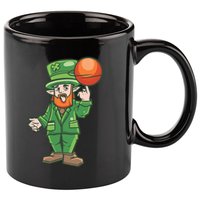 Basketball Leprechaun 11oz C Handle Ceramic Mug