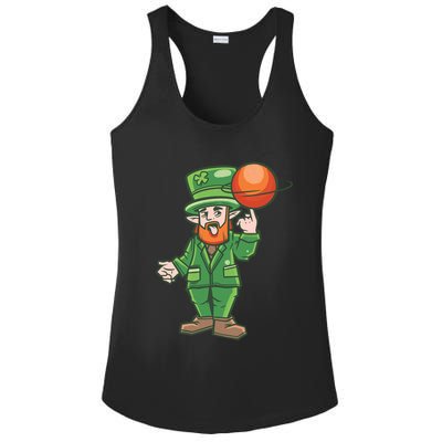 Basketball Leprechaun Ladies PosiCharge Competitor Racerback Tank