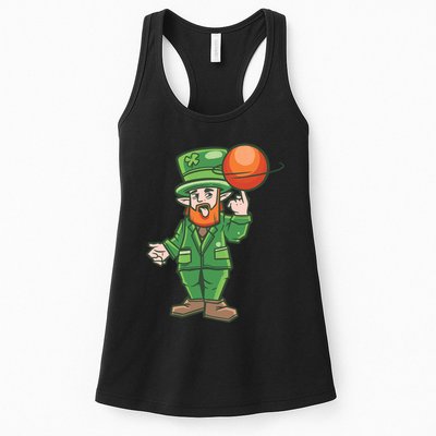 Basketball Leprechaun Womens Tank Top